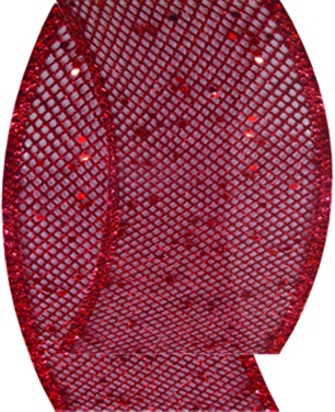 Net Ribbon with Glitter, 9.1m