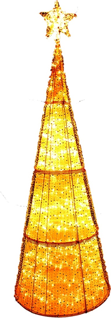 Light-Up Cone Tree, 1.3m