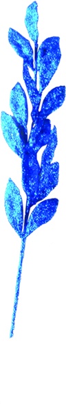 Glittered Leaf Spray, 70cm