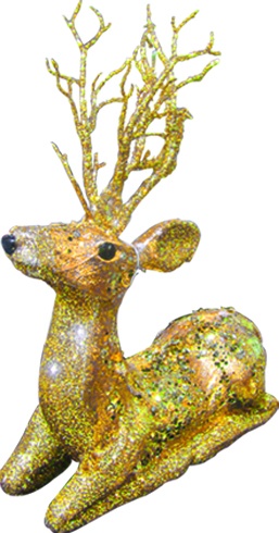 Kneeling Deer, 26cm