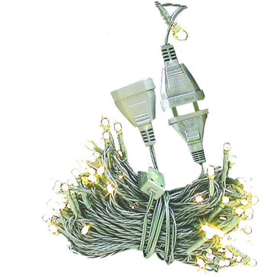 100-LED Fairy Lights with Clear Cable, 10m