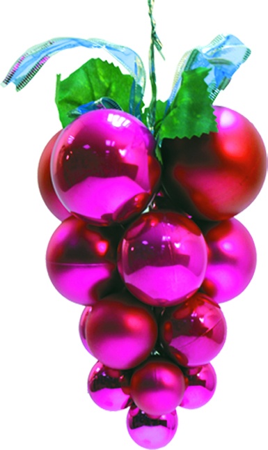 Ball Grape Bauble Cluster, 20cm