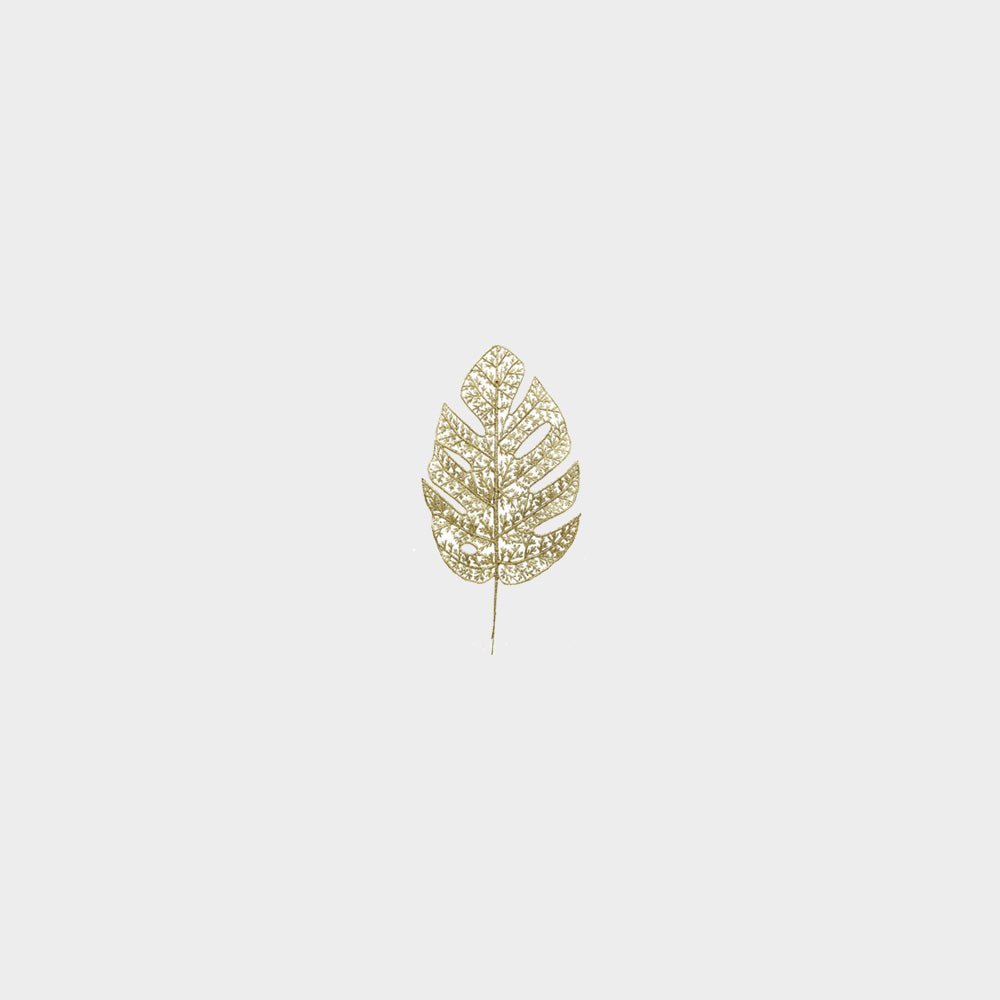 Glittered Leaf Pick, 35cm