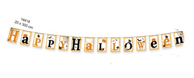 Happy Halloween Banner, 3m