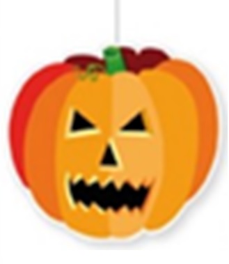 Hanging Pumpkin, Layered Face, 30cm