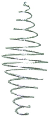 Glitter Tree Ornament, 12cm