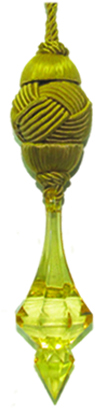 Beaded Silk Finial, 12.5cm