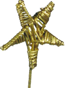 Lata Rustic Ribbed Star Stem, 8cm