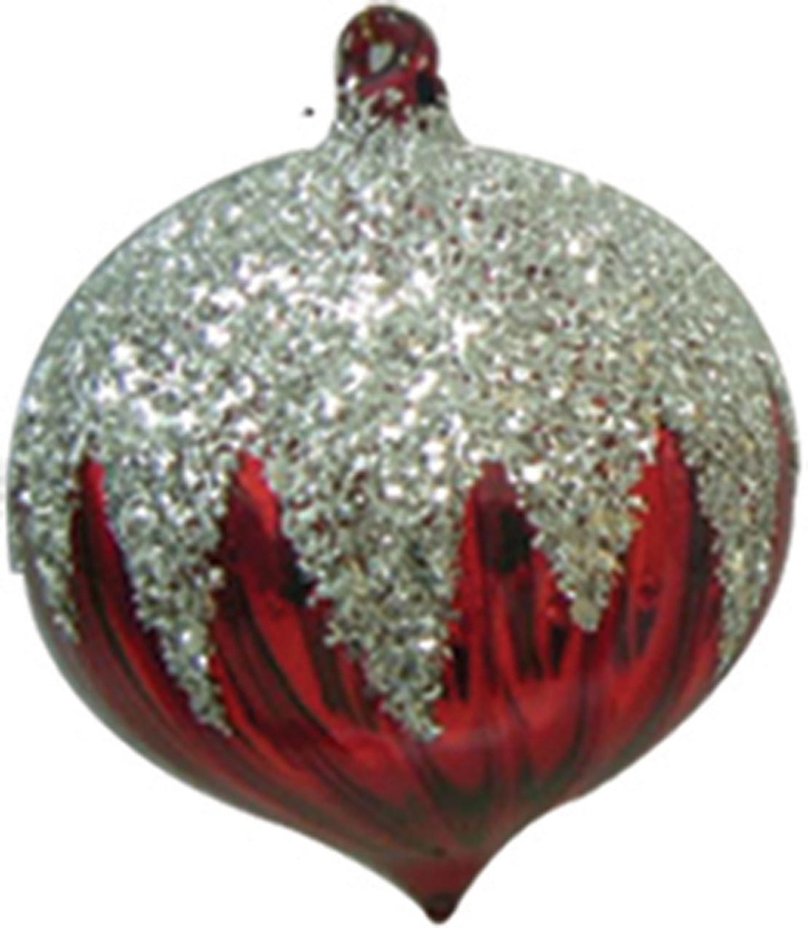Glass Onion with Glitter, 9cm