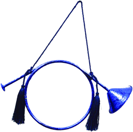 Round Bugle Ornament, 23cm