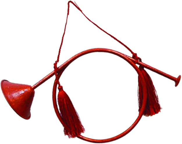 Round Bugle Ornament, 23cm