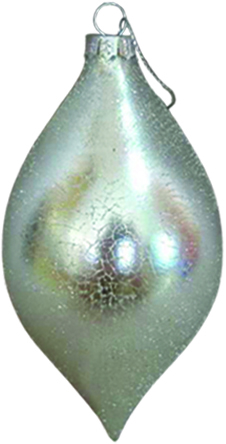 Glass Drop with Design, 13cm
