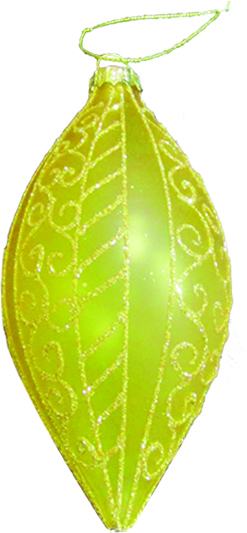 Decorative Matte Glass Drop, 12cm