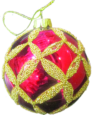 Decorative Glass Ball, 8cm