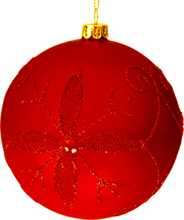 Decorative Matte Glass Ball, 10cm
