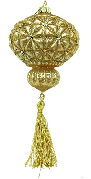 Tassled Antique Ornament, 12cm