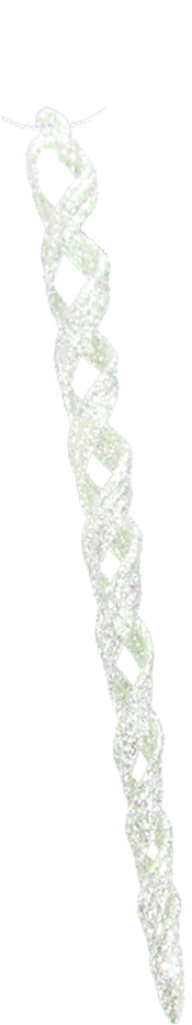 Glittered Slim Icicle, 24cm