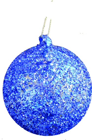 Glittered Studded Ball, 12cm