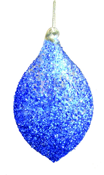 Glittered Studded Drop, 16cm