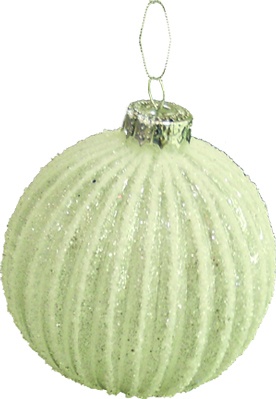 Glittered Pumpkin, 8cm