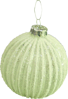 Glittered Pumpkin, 8cm