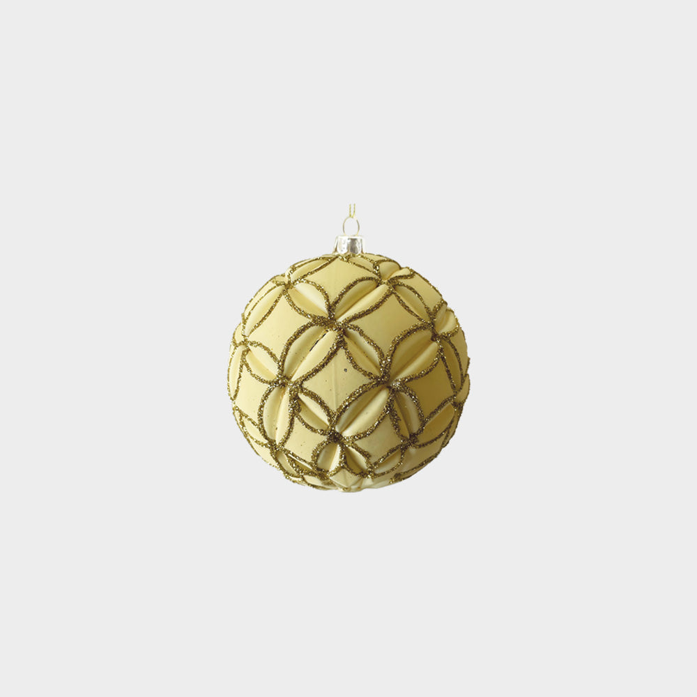 Glittered Glass Ball, 10cm