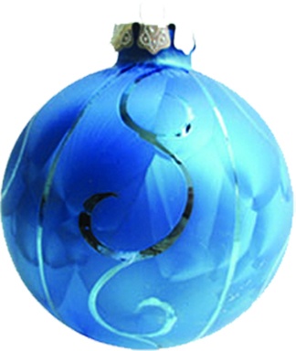 Decorative Glass Ball Scroll Panel, 10cm