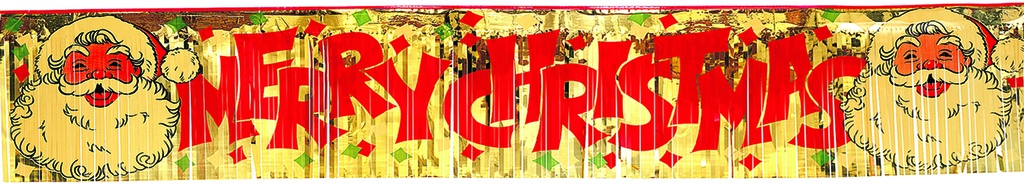 Merry Christmas Foil Banner, 1.5m