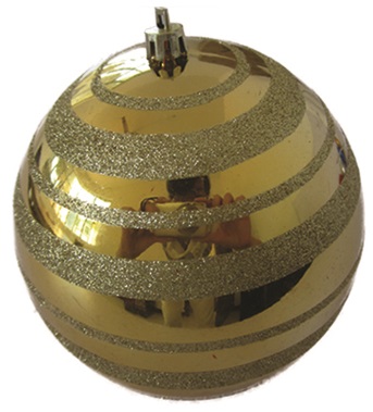 Striped Bauble, 15cm