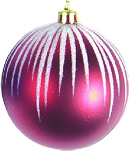 Decorative Ball Glitter Drip, 10cm