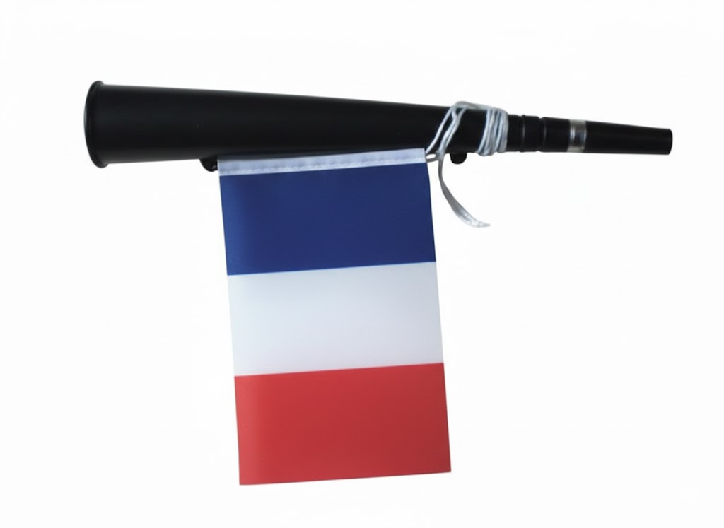 France Horn Flag, 21cm