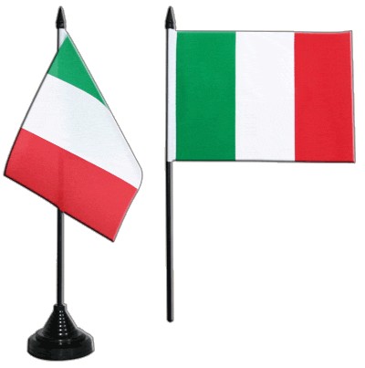 Italy Table Flag, 21cm