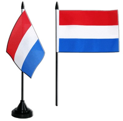 Netherlands Table Flag, 21cm