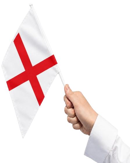 England Hand Flag, 45cm