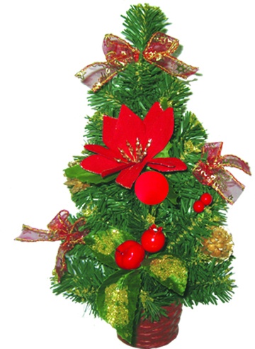 Decorated Mini-Tree, 12"
