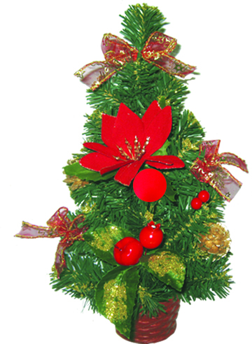 Decorated Mini-Tree, 12"