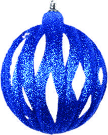Hollow Glitter Lined Ball, 8cm