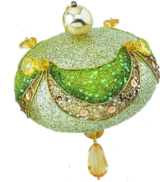 Decorative Tasseled Onion, 11cm