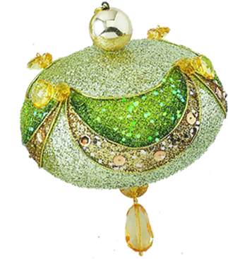 Decorative Tasseled Onion, 11cm
