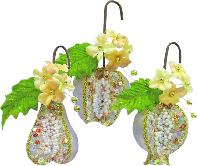 Fruit Ornaments, 12.5cm