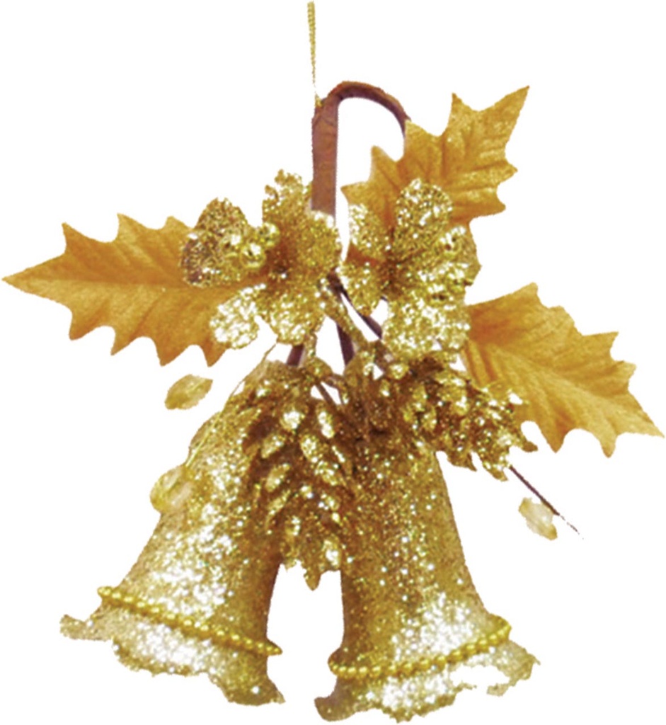 Twin Bell Ornament, 15cm