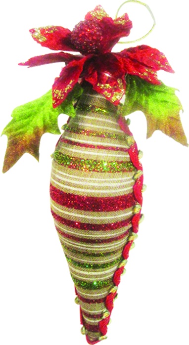 Decorative Fabric Drop, 17.5cm