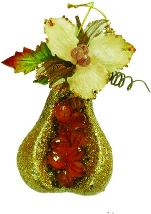 Hanging Pear Ornament, 12.5cm
