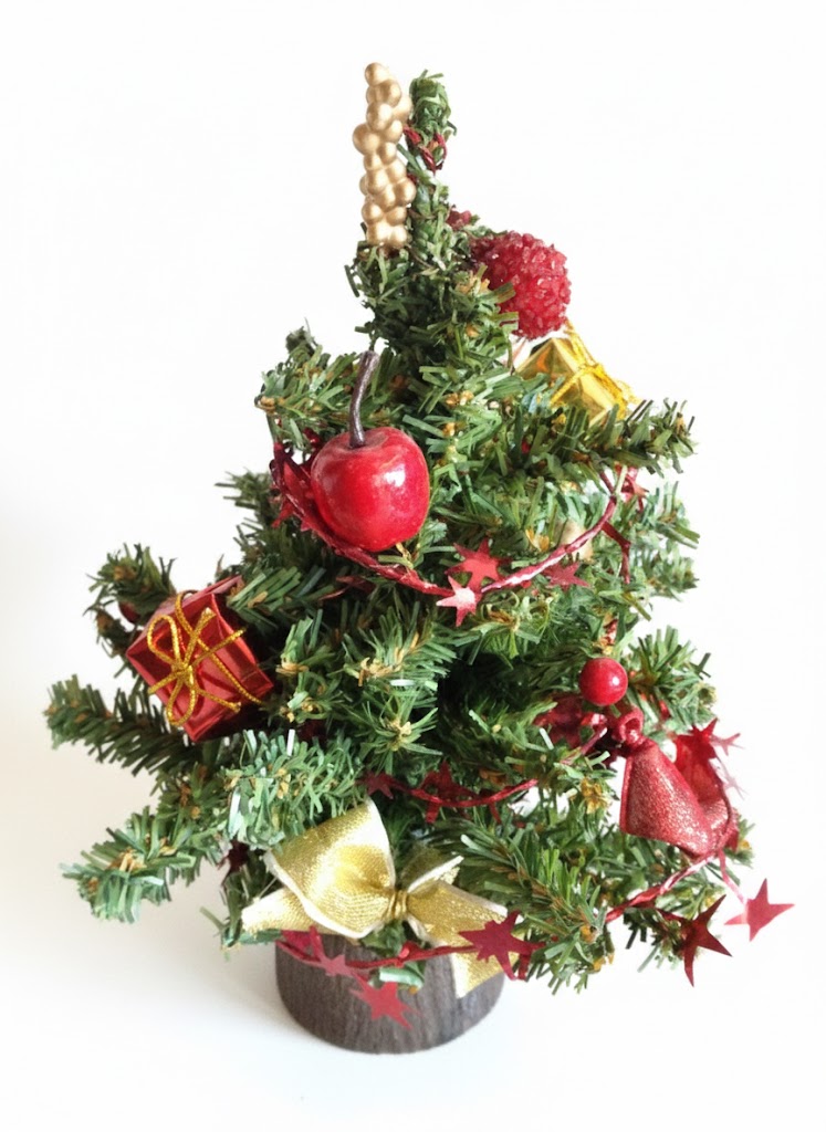 Decorated Mini Tree, 25cm