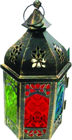 Brushed Lantern, 17cm