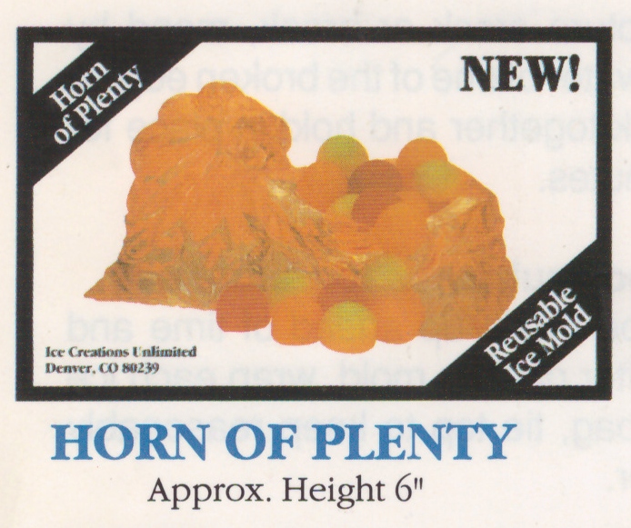 Horn Of Plenty Ice Mould