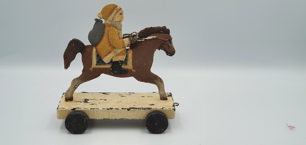 Man On Horse Cart, 15cm