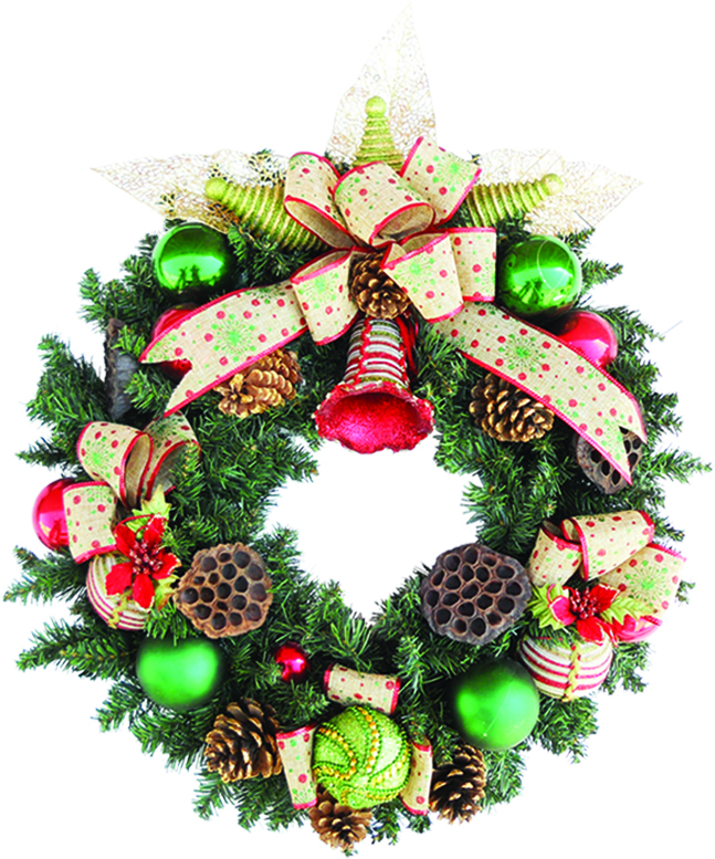 Decorated Wreath, 24"