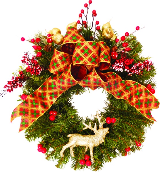 Decorated Wreath, 45cm