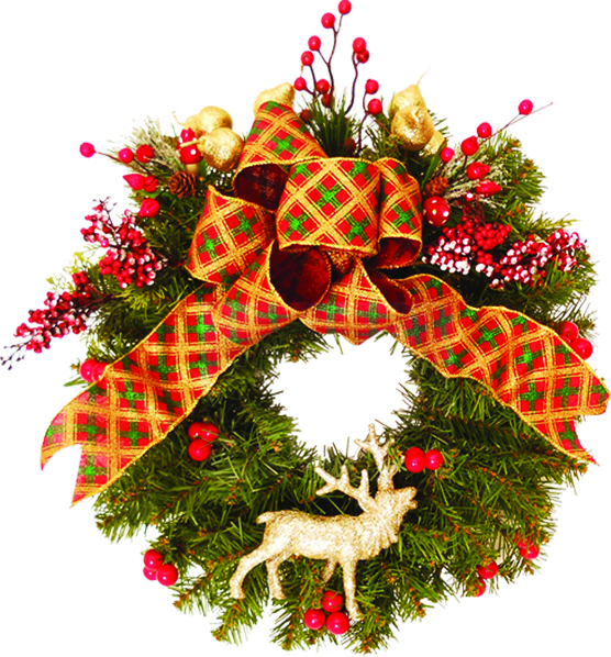 Decorated Wreath, 45cm